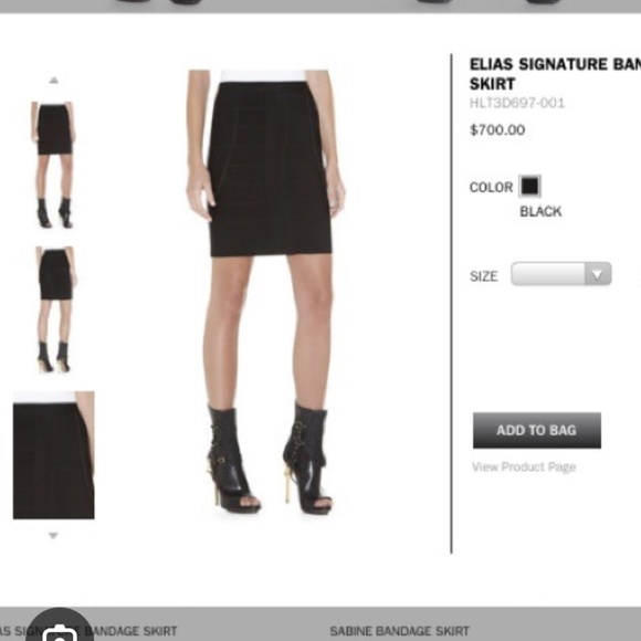 Herve Leger. Elias skirt. Blue. Small. - Picture 4 of 8